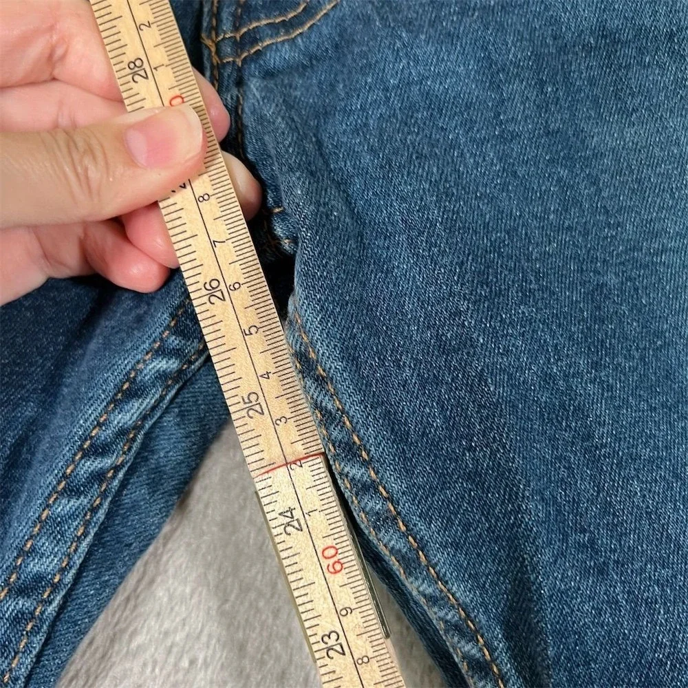 Levi's Jeans W38 L29 Blue Men's 505 Medium Wash Straight Leg Denim